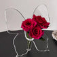 Clear Butterfly Frame Vase, Art Flower Holder
