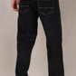 Men's Loose Fit Mid Rise Black Jeans