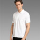 Matte Solid Half Sleeves Men's Polo T-Shirt