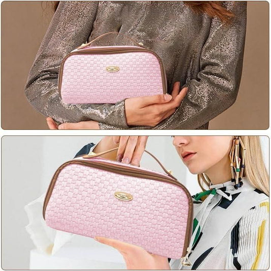 Double Zipper Cosmetics Bag