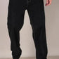 Men's Loose Fit Mid Rise Black Jeans