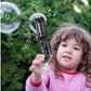Bubble Gun- 8 Hole Automatic Gatling Bubble Gun Blower Maker, with 3 Batteries and Bubble Water(Assorted Color)