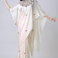 Satin Silk Printed Kaftan Saree With Unstitched Blouse