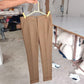 Men Regular Khaki Solid Chinos