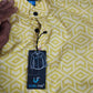 Men's Printed Spread Collar Casual Shirt Yellow