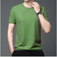 Men 4 Way Strecthable Round Neck T-shirt